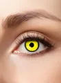 Produktbild: Metamorph Motivlinsen Halloween Kontaktlinsen Gelber Engel - ohne Stärke, Kontaktlinsen mit gelber Korona