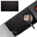 Produktbild: Mapille 54 * 90cm Große Induktionskochfeld Schutzmatte, Induktionsmatte Induktionsschutzmatte, Silikon Induktion schutzmatte, HitzebestäNdiges Wärmeisolierte Pad für Induktionsherd, Schwarz