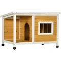 Produktbild: PawHut Hundehütte mit Terrasse