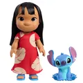 Produktbild: Disney Lilo Und Stitch 35.6cm Voll Beweglich Lilo Puppe Mit 12.7cm Stitch Figur