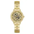 Produktbild: Guess Damen-Uhr G LACE Gold 34mm mit Edelstahlarmband & 3 bar Wasserschutz – GW0944L2