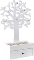 Produktbild: Schmuckaufbewahrung - 19,5 x 31 cm - Weiß - MDF - Metall - mit 6 Haken