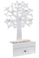 Produktbild: Schmuckaufbewahrung Schmuckhalter MDF Metall Weiß Baum 19,5 x 31 cm