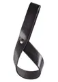 Produktbild: Ulfberth | Trinkhornhalter aus Leder für 0,2l bis 0,4l Trinkhörner | Gürtelhalter für Trinkhörner |Gürtel Horn Halter | Mittelalter Wikinger LARP (Schwarz)