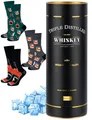 Produktbild: soxo Premium Socken Herren Whiskey Geschenke Männer Lustige Geschenk Socks Men Baumwolle 40-45 Whisky 3 Paar