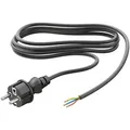 Produktbild: ledscom.de Schukostecker Typ F mit Außenkabel, 2 m, schwarz , 3 x 0,75 mm2