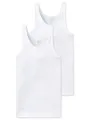 Produktbild: Schiesser Essentials Cotton Feinripp Shirt Doppelpack Uni weiß 205144/100