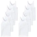 Produktbild: Schiesser Unterhemden 8er Pack, Herren, Doppelripp oder Feinripp (Large, Weiß (Feinripp))