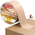 Produktbild: XFasten Verstärktes Packband aus gummiertem Kraftpapier, 2,75 Inch x 375 Feet (69,85 mm x 114,3 m)| Wasseraktiviertes