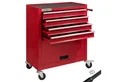 Produktbild: Arebos Werkstattwagen Werkstattwagen 4 Schubladen, pulverbeschichtet, mobil, rot, Antirutschmatten in allen Fächern sicherer Halt für Werkzeuge