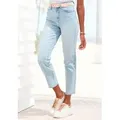 Produktbild: LASCANA Ankle-Jeans mit Stretchanteil, elastische Jeans in gerader Passform blau 34