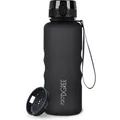 Produktbild: 720DGREE Trinkflasche uberBottle Onyx Black, 1,5 Liter, Kunststoff, schwarz, mit Sieb