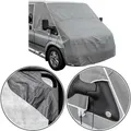 Produktbild: Frontscheibenabdeckung Wohnmobil o. Campingbus – Windschutzscheibe Abdeckung Isolierung Passgenau Frontscheiben Schutz Kompatibel mit Ford Transit 2006-2013