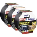 Produktbild: tesa extra Power® UNIVERSAL 56348 Gewebeklebeband Schwarz (L x B) 10 m x 50 mm 3 St.