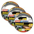Produktbild: tesa extra Power Universal Gewebeband - Klebeband mit extra starkem Halt - vielseitiges Duct Tape für Reparaturen, zum Befestigen, Abdichten und mehr - Schwarz - 3 Rollen - 10 m x 50 mm