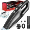 Produktbild: Vivitar Akku-Handstaubsauger Kabellos, LED-Licht mit HEPA-Filter & Zwei Aufsätze, 70 W, Staubbecher, Reinigungsset für die Innenraumreinigung im Auto, leistungsstarker