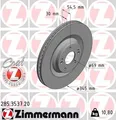 Produktbild: ZIMMERMANN Bremsscheibe 285.3537.20 für HYUNDAI