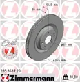 Produktbild: 2x Bremsscheibe Zimmermann 285.3537.20 2 Bremsscheiben Vorderachse Vorne