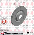 Produktbild: ZIMMERMANN 285.3537.20 Bremsscheibe für HYUNDAI
