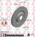 Produktbild: 2X 285.3537.20 ZIMMERMANN Bremsscheibe für HYUNDAI