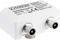 Produktbild: Schwaiger Aufsteckverteiler ASV45 532 für TV weiß, 1x IEC Buchse auf 2x IEC Stecker