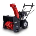 Produktbild: Scheppach Benzin Schneefräse ST570 mit Radantrieb | 5,6 PS | 57cm Arbeitsbreite | 53,5 cm Arbeitshöhe | Wurfweite bis 6m | 6-Vorwärts- & 2-Rückwärtsgänge | 180 Grad Auswurftrichter | Stollenreifen