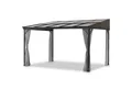 Produktbild: Leco Anbaupavillon Terrassenüberdachung Melanie - ca. 12 m2 frei nutzbare Fläche, mit 4 Seitenteilen, (inklusive Polyester Seitenteilen in lichtgrau), freistehend 3 x 4 m