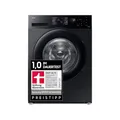 Produktbild: Samsung Waschmaschine, 9 kg, 1.400 U/min, EEK: A, Mikroplastik-Programm, Ecobubble, 14 Programme, WiFi SmartControl, Schwarz, WW90CGC04AABEG