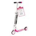 Produktbild: HUDORA BigWheel 125 Scooter I Sicherer & hochwertiger Aluminium-Roller für Kinder I Höhenverstellbarer & zusammenklappbarer Cityroller für bis zu 100kg I Stabiler Tretroller mit Tragegurt - pink