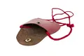 Produktbild: LEAS Kinder Brustbeutel aus Echt-Leder mit Druckknopf und verstellbarem Umhängeband perfekt für Schule und Kindergarten 9x7,5x1cm (BxHxT) (rot)