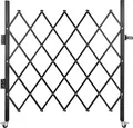 Produktbild: VEVOR Einzelnes faltbares Sicherheitstor, 48 Zoll H x 66 Zoll B Falttürtor, Akkordeon-Sicherheitstor aus Stahl, flexibel erweiterbares Sicherheitstor, 360° rollendes Barrikadentor, Scherentor oder Tür mit Vorhängeschloss