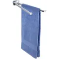 Produktbild: Wenko Handtuchhalter Basic 17875100, silber, zur Wandmontage, Edelstahl, 2 Arme zu je 42 cm