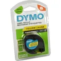 Produktbild: Dymo Label Band Letratag 91222 (S0721620) schwarz auf gelb 12mm x 4m Plastik