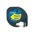 Produktbild: Dymo LetraTAG - Plastikband - Gelb - Rolle (1,2 cm x 4 m) 1 Rolle(n) - für LetraTag LT-100H, LT-100T, QX50, XR (S0721670)