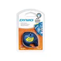 Produktbild: Dymo Set 5 Kassetten Band LetraTag Polyester 12 mm x 4 m schwarz auf gelb