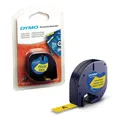Produktbild: DYMO Schriftband LetraTag 91222 S0721620, 12 mm, schwarz auf gelb, 1 St.