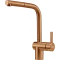 Produktbild: FRANKE Armatur ATLAS NEO Edelstahl massiv - COPPER mit Zugauslauf / Maris
