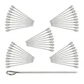 Produktbild: 100 Rouladennadeln im Set, Spicknadeln aus Edelstahl, Fleischnadeln 11 cm, Silber