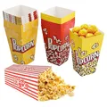Produktbild: 30 Stück Kino Popcorn Container, Snacks Schachteln aus Karton, 28oz Tüten mit Zarten Mustern, leicht zu montieren, für Kinder, Partys, Filmabende
