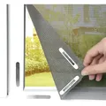 Produktbild: EASYmaxx Pollenschutz für Fenster mit Magic Click zuschneidbar bis 150 x 130 cm - Grau
