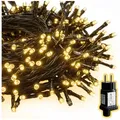 Produktbild: Salcar LED-Lichterkette LED Cluster Lichterkette Außen Weihnachtslichterkette Warmweiß & Bunt, 5m 500er LED 8 Modi und Memory, Christbaumbeleuchtung 5 m