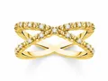 Produktbild: Thomas Sabo - TR2318-414-14-48 - Ring Gr. 48 - Silber - Gelbgold - Zirkonia - Klar