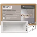Produktbild: Schulte Badewanne Como, Körperform, Sanitäracryl, Weiß, Größenauswahl, (Komplett-Set, inkl. Fußgestell und Ablauf), 160x70 cm weiß 70 cm x 160 cm