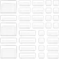 Produktbild: Vtopmart 37 Stück Schubladen Ordnungssystem 4 Größen Organizer Kunststoff