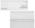 Produktbild: Schreibtisch Quer Kalender 2027 32 Blatt 1 Woche Seite  Ferien Telefon Notizen