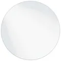 Produktbild: vidaXL Wandspiegel Rund Ø 70 cm Gehärtetes Glas, Moderner Badezimmerspiegel, eleganter Wandschmuck, rahmenloses, minimalistisches, reflektierendes Glas