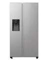 Produktbild: Hisense RS5P535NTCE Side-By-Side Kühl-Gefrier-Kombination, 376 Liter Kühlteil, 190 Liter Gefrierteil, Wasser-/Eisspender, Total NoFrost, Multi AirFlow, FastFreeze, silber