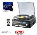 Produktbild: auvisio Stereoanlage MHX-550.LP Musikplayer Schallplatten, CD, MC Radioplattenspieler (Riemenantrieb, Plattenspieler)