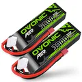Produktbild: OVONIC Lipo Akku 3s 3000mAh 50C 11.1V Lipo mit Anschluss Dean Style T für RC Avion Hélicoptère Voiture Truck Truggy Hobby DIY (2 Stück)