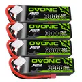 Produktbild: 4X Ovonic 11.1V 3S 50C 3000mAh Lipo Akku mit T für RC Auto Hubschrauber Jet